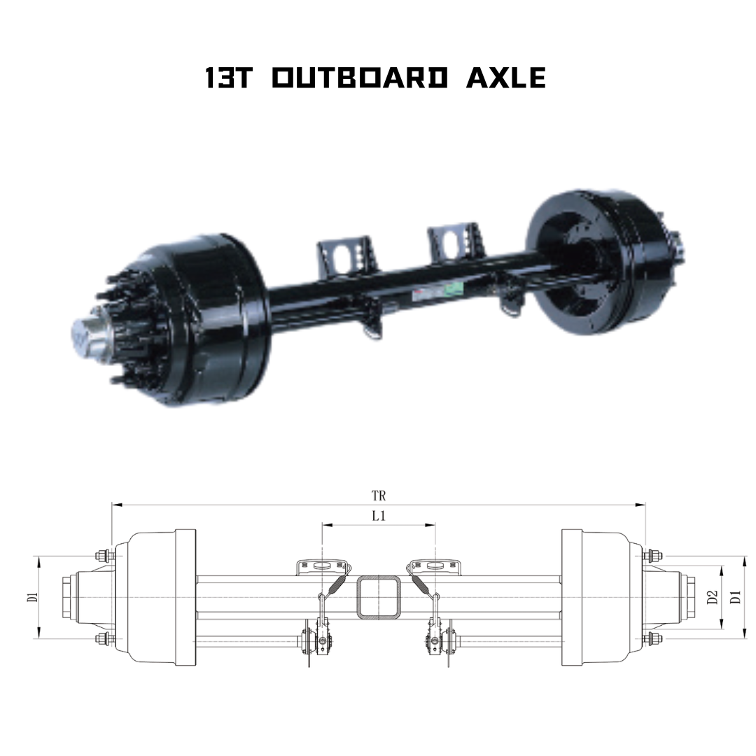 13T OUTBOARD AXLE