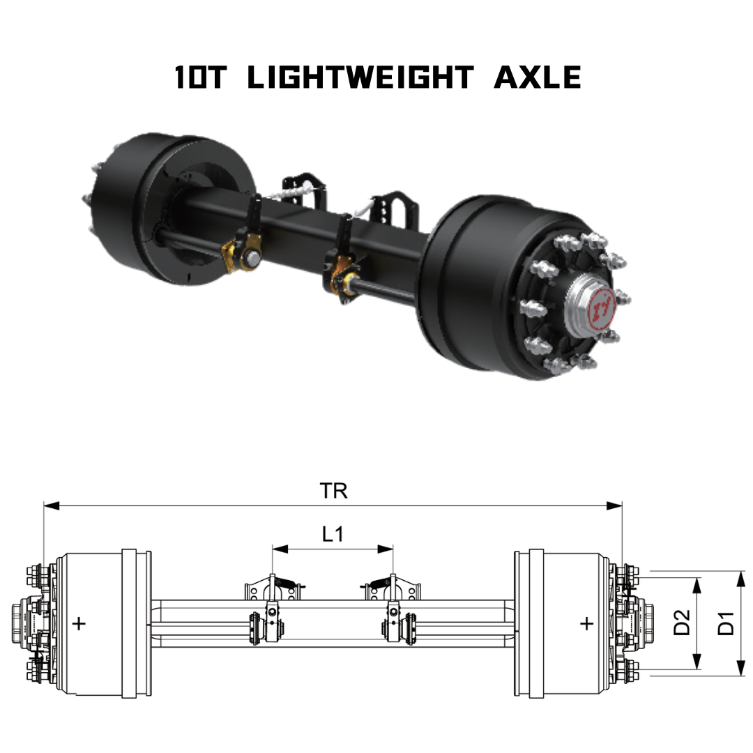 10T LIGHTWEIGHT AXLE