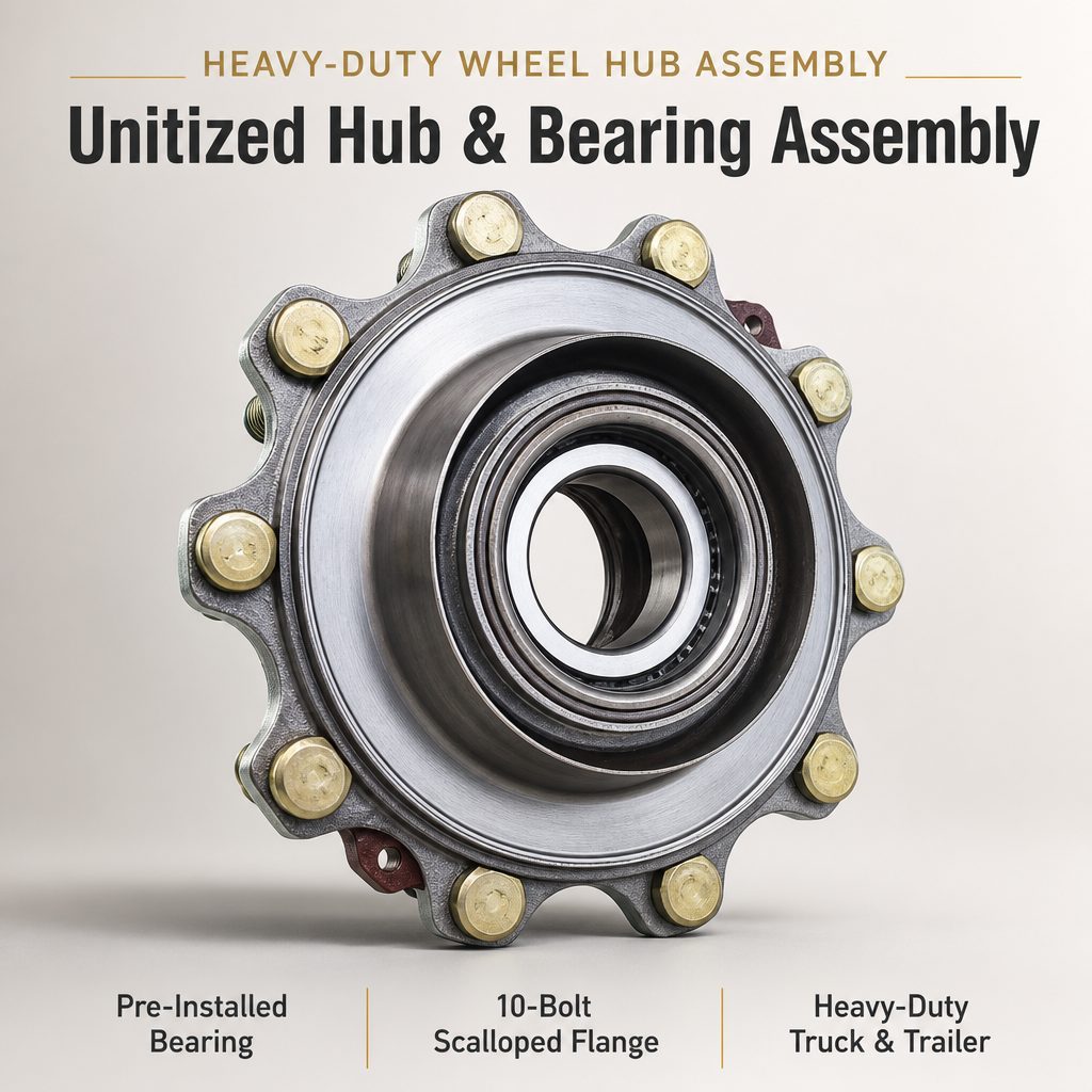 Wheel Hub Assembly AZ9761340091 Rear for Sinotruk HOWO Shacman Delong JAC
