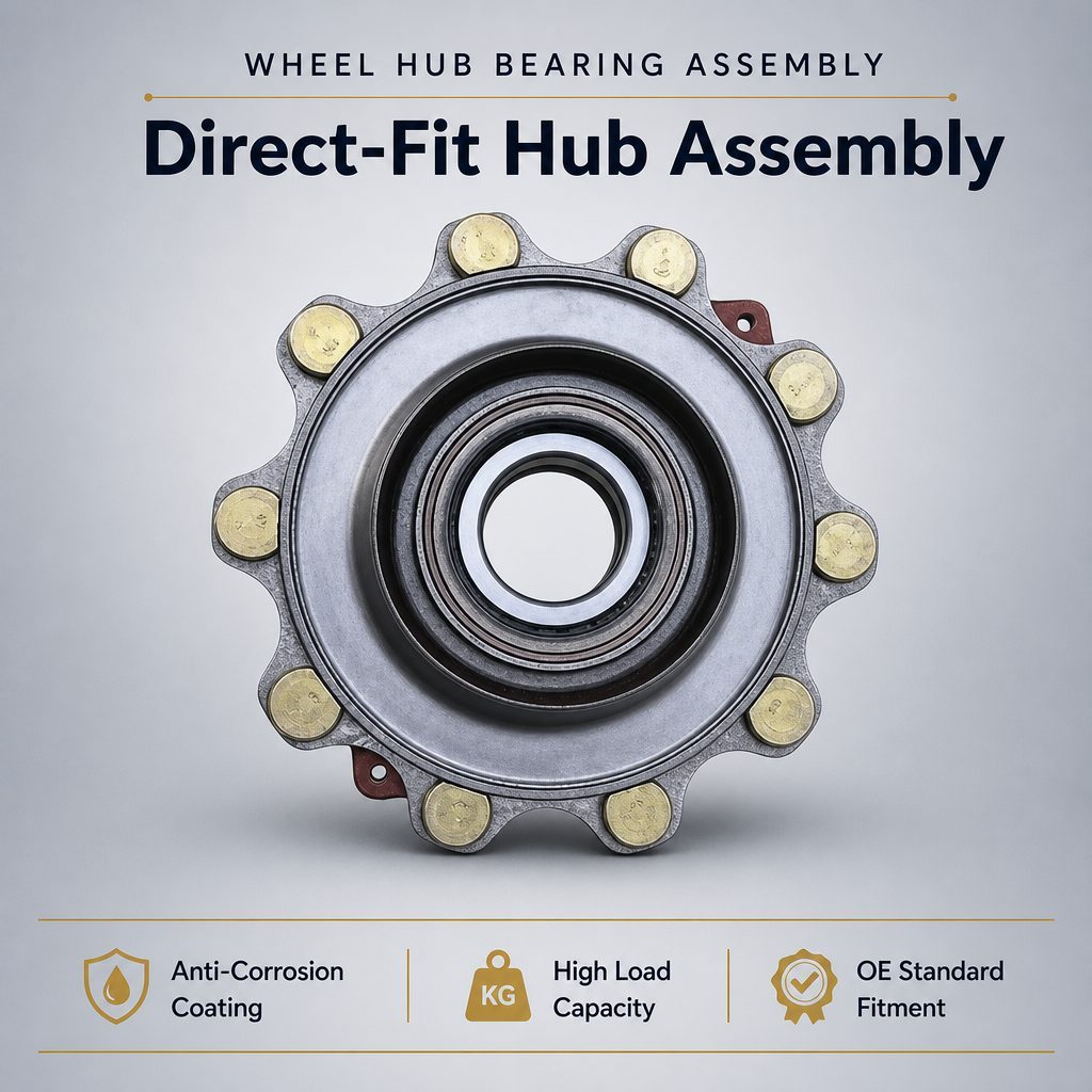 Wheel Hub Assembly HD90009410375 Front for Shacman Delong F3000 X3000